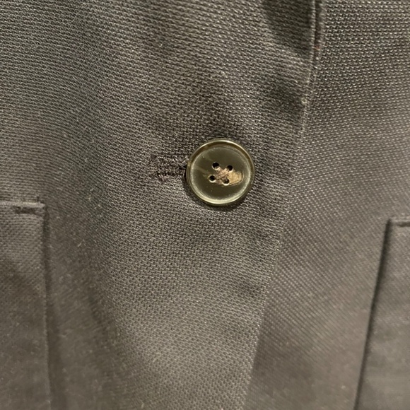 Linen Blazer - Gap Dark Blue Blazer Jacket - Picture 5 of 9